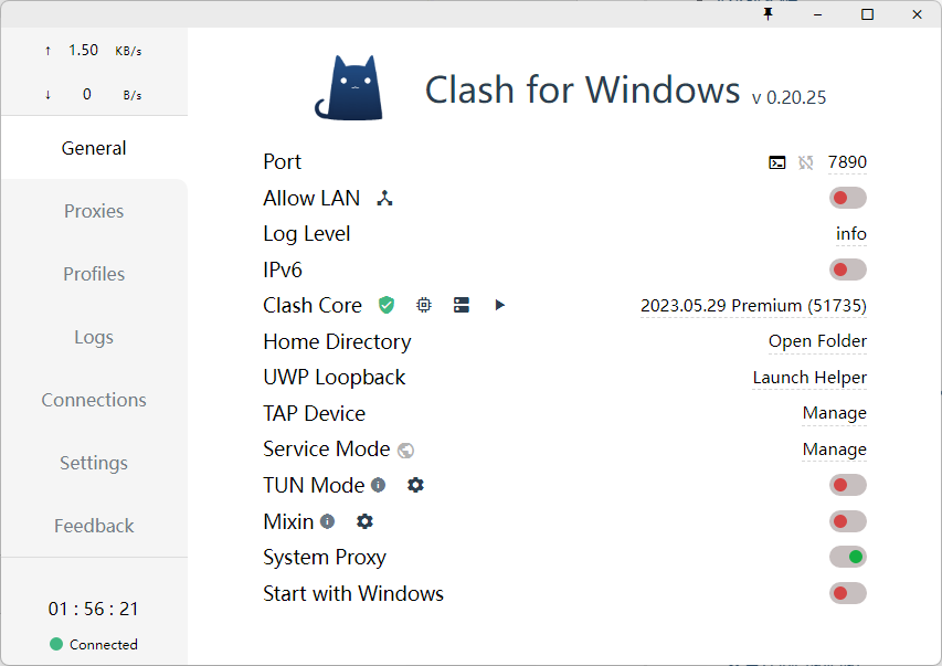Clash for Windows 软件截图预览